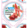Opercules 68.3 Alu Ferme Brabant Fraise Rhubarbe sc.PP/PS/PET gr.Verm
