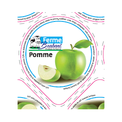 Opercules 68.3 Alu Ferme Brabant Pomme sc.PP/PS/PET gr.Verm Lang.