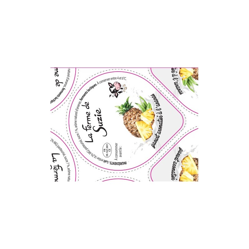 Opercules Alu 68.3mm LA JOURIVIERE Arômatisé Annanas sc.pot carton g
