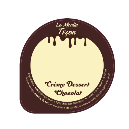 Opercules Gaec des Mezerais 68.3 Alu Crème Dessert Chocolat 3cl