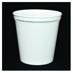 Pot PP injecté Ø100 400ml blanc (stérilisation)