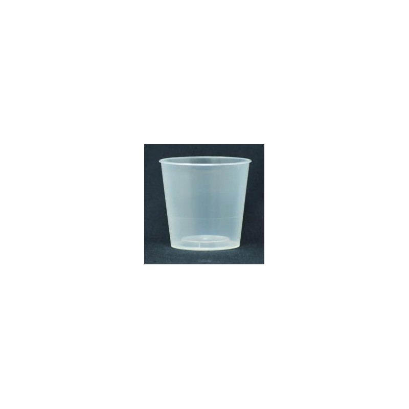 Pot PP injecté Ø106 500ml transparent sans épaulement (stérilisati