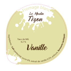 Opercules Gaec des Mezerais 68.3 Alu Fromage Blanc Vanille 3CL