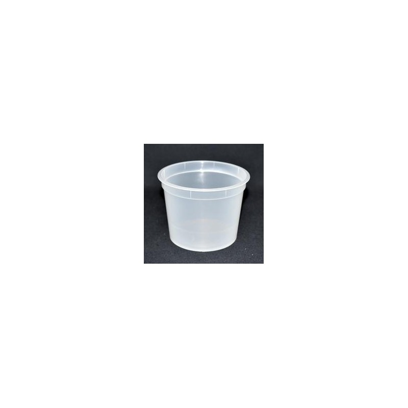 Pot PP injecté Ø116 500ml transparent (stérilisation)