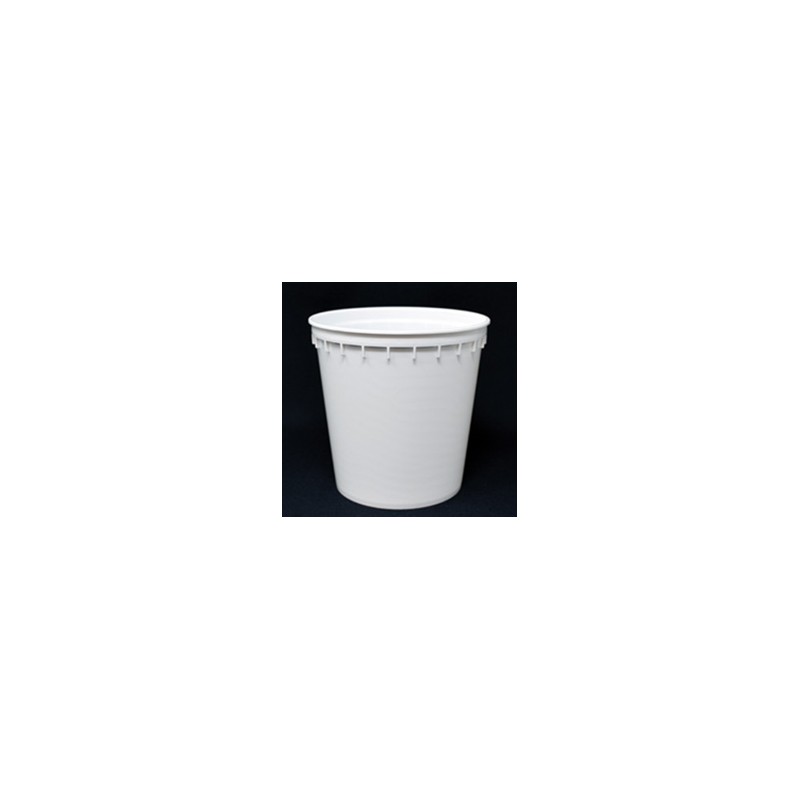 Pot PP injecté Ø129,2 1000ml blanc (stérilisation)