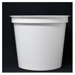 Pot PP injecté Ø144,5 1000ml blanc (stérilisation)