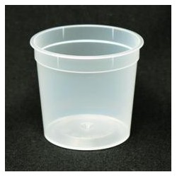 Pot PP injecté Ø67 100ml transparent (stérilisation)