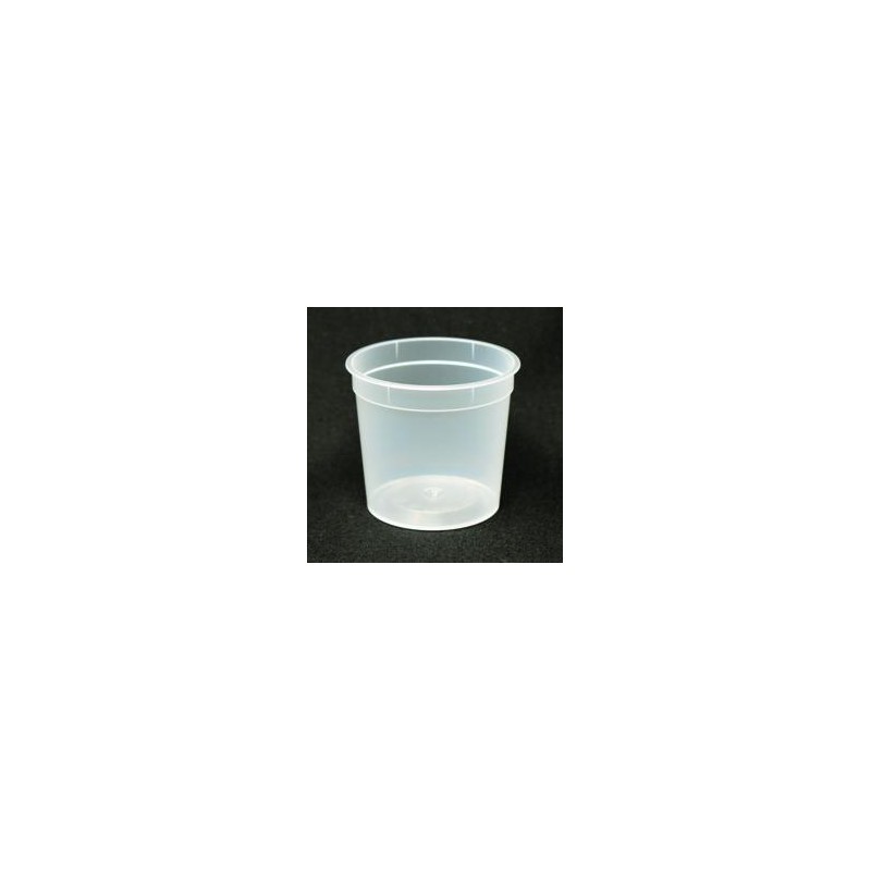 Pot PP injecté Ø67 100ml transparent (stérilisation)