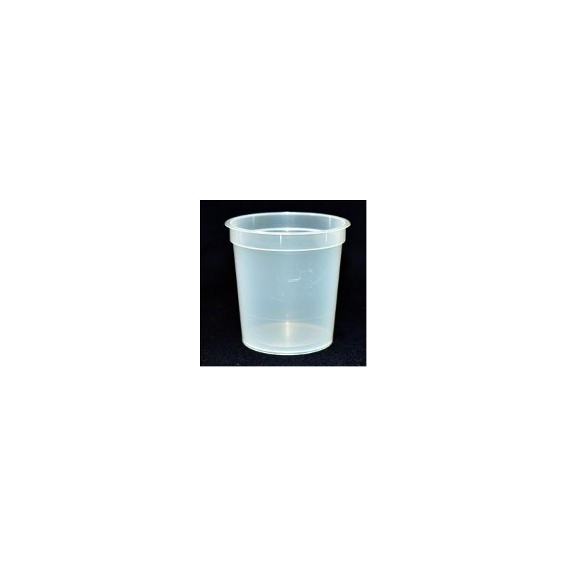 Pot PP injecté Ø73 170ml transparent (stérilisation)