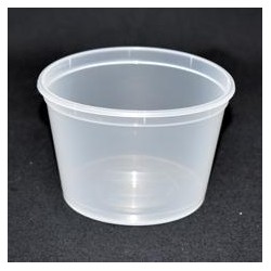 Pot PP injecté Ø94,5 250ml transparent (stérilisation)