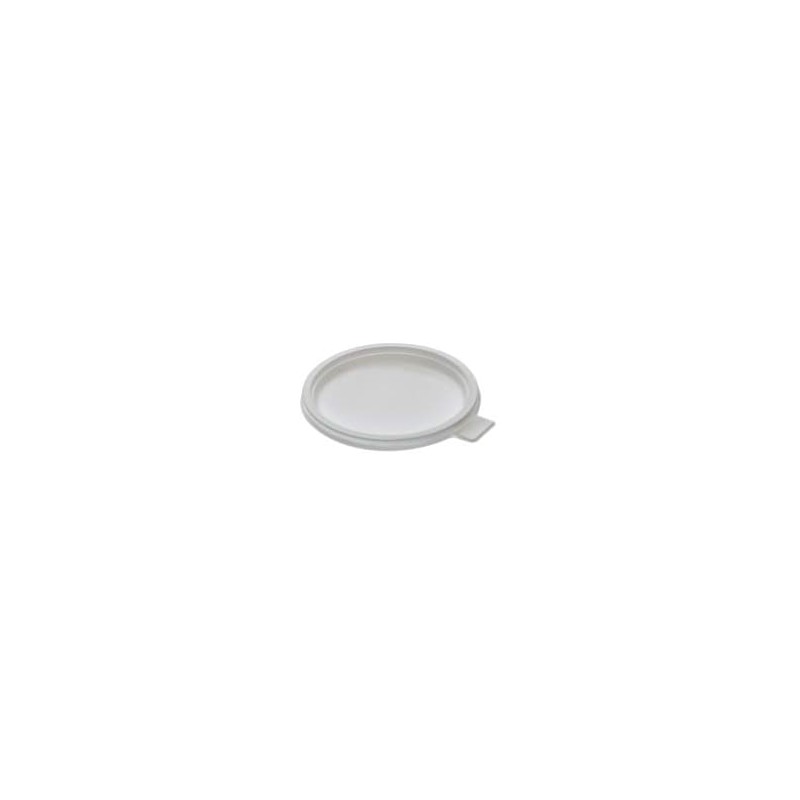 Couvercle PP thermoformé Ø95 rentrant modèle 1 blanc avec languette
