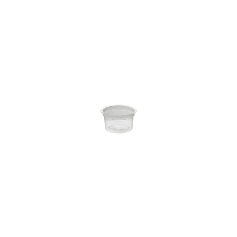Pot PP thermoformé Ø67 67ml transparent, petit épaulement