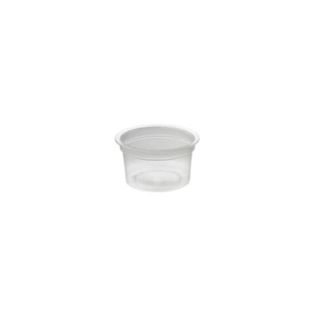 Pot PP thermoformé Ø67 67ml transparent, petit épaulement