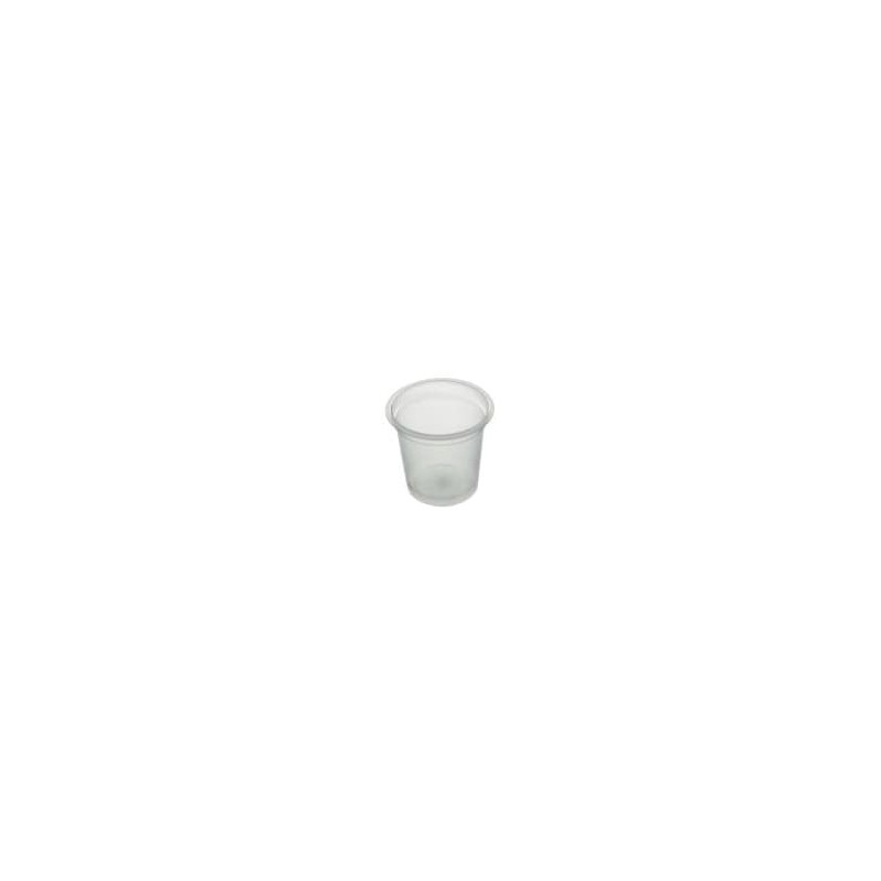 Pot PP thermoformé Ø67 120ml transparent, petit épaulement