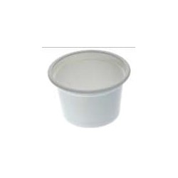 Pot PP thermoformé Ø95 200ml modèle 1 blanc