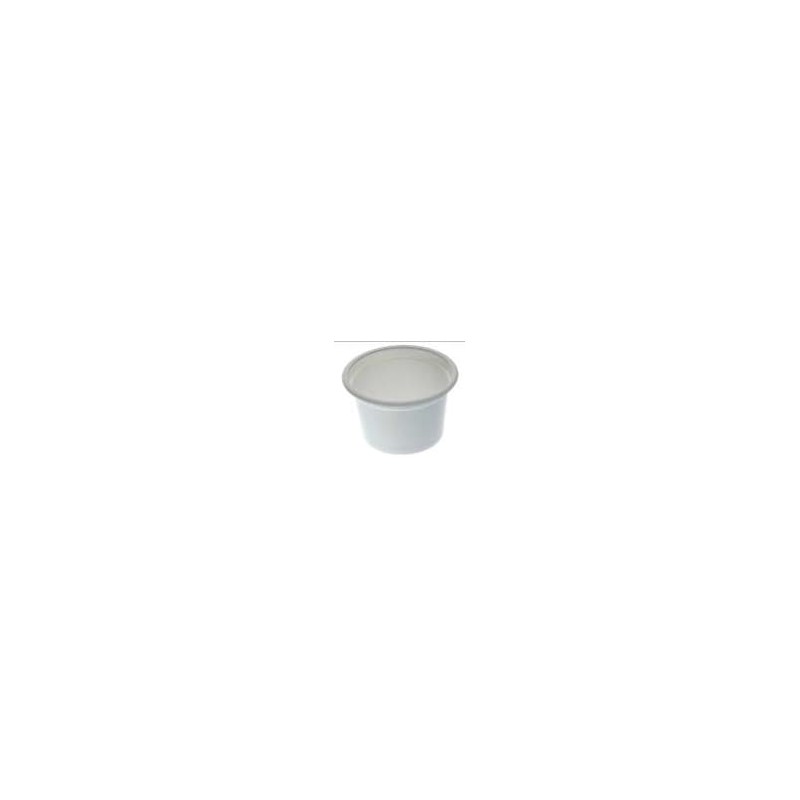 Pot PP thermoformé Ø95 200ml modèle 1 blanc