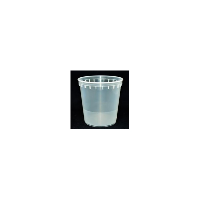 Pot PP injecté Ø129 1000ml transparent
