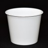 Pot PP injecté Ø73 125ml blanc sans épaulement