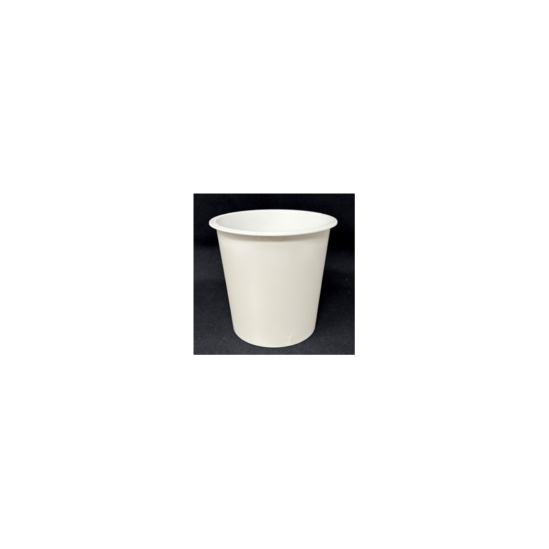 Pot PP injecté Ø94 400ml blanc sans épaulement
