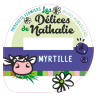 Opercule DELICES DE NATHALIE 68.3 ALU Myrtille sc.PP/PS/PET 5cl gr.Ver