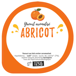 Opercule GAEC DU CARROIR 68.3 ALU Aromatisé Abricot sc.PP/PS/PET gr.V