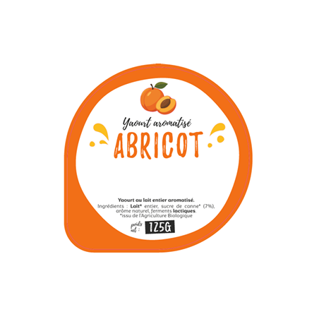 Opercule GAEC DU CARROIR 68.3 ALU Aromatisé Abricot sc.PP/PS/PET gr.V