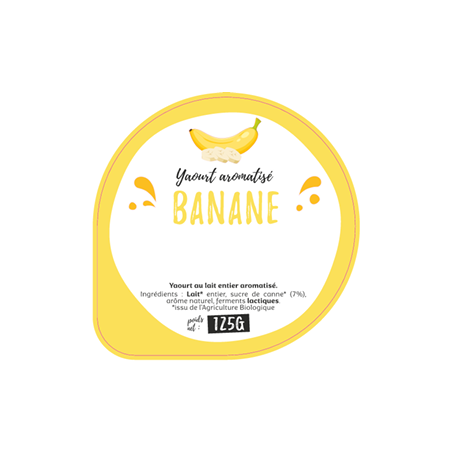 Opercule GAEC DU CARROIR 68.3 ALU Aromatisé Banane sc.PP/PS/PET gr.Ve