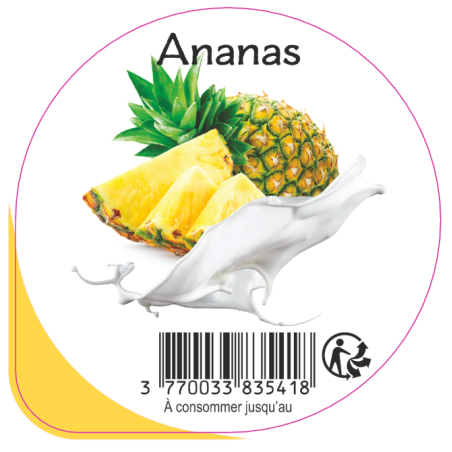 Opercule EARL GUERET 68.3 ALU Ananas 5cl scel PP/PS/PET gr.Vermisseau