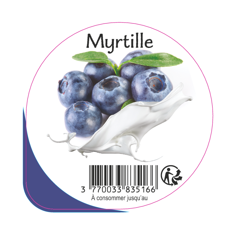 Opercule EARL GUERET 68.3 ALU Myrtille 5cl scel PP/PS/PET gr.Vermissea