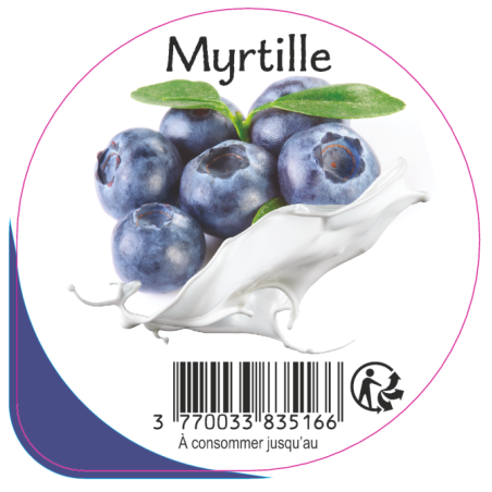 Opercule EARL GUERET 68.3 ALU Myrtille 5cl scel PP/PS/PET gr.Vermissea