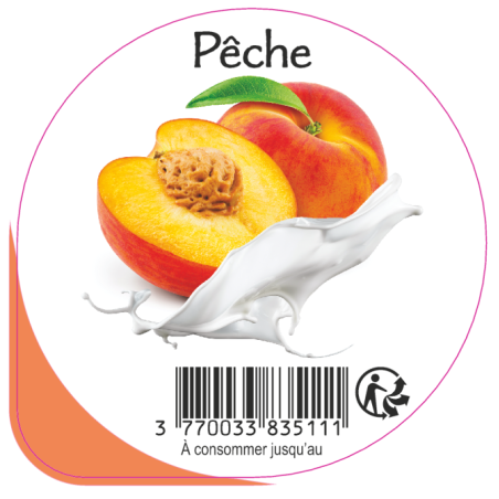 Opercule EARL GUERET 68.3 ALU Pêche 5cl scel PP/PS/PET gr.Vermisseau