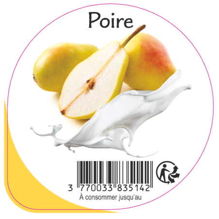 Opercule EARL GUERET 68.3 ALU Poire 5cl scel PP/PS/PET gr.Vermisseau