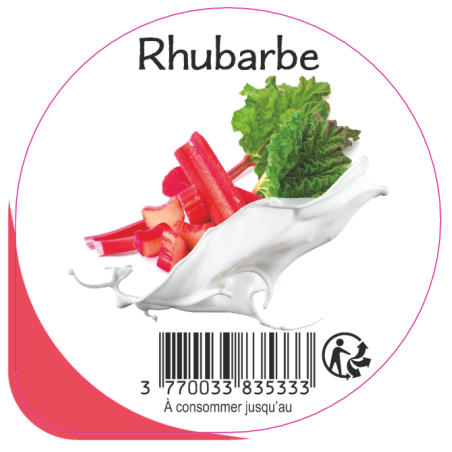 Opercule EARL GUERET 68.3 ALU Rhubarbe 5cl scel PP/PS/PET gr.Vermissea