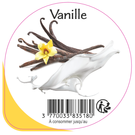 Opercule EARL GUERET 68.3 ALU Vanille 5cl scel PP/PS/PET gr.Vermisseau