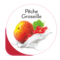 Opercules Ø68.3mm Aluminum imprimés Gourmandise Pêche Groseille
