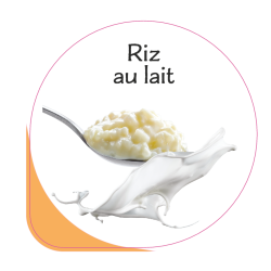 Opercules Ø68.3mm Aluminum imprimés Gourmandise Riz au Lait
