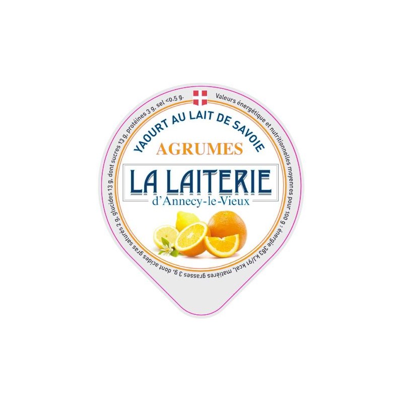 Opercule LAITERIE ANNECY Agrumes 68.3 - quadri