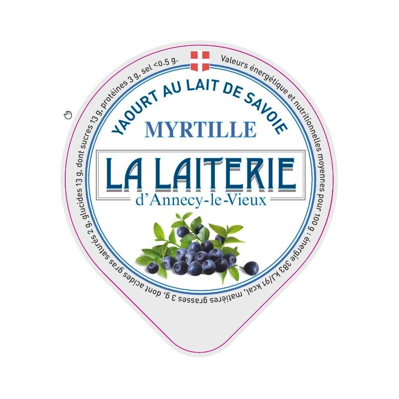 Opercules LAITERIE ANNECY 68.3 ALU myrtille - quadri
