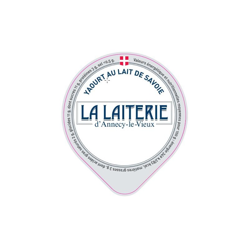 Opercule LAITERIE ANNECY neutre arome 68.3