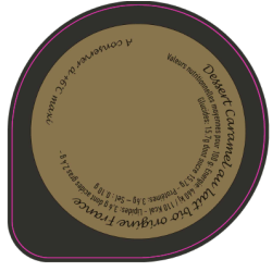 Opercules LA TOURETTE 68.3 ALU dessert caramel 2 cl