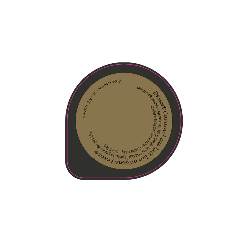 Opercules LA TOURETTE 68.3 ALU dessert caramel 2 cl