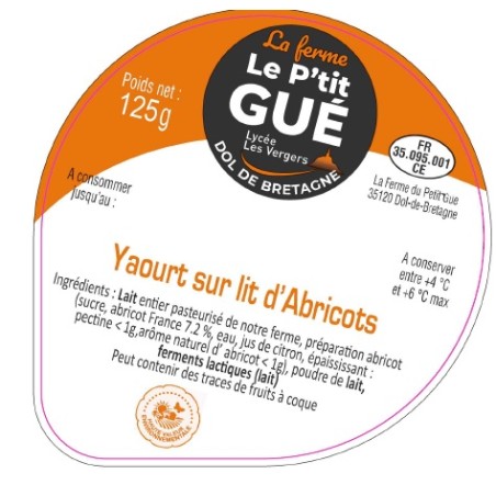 Opercule P'tit Gué 68.3 ALU Abricot Version 2 - 3cl