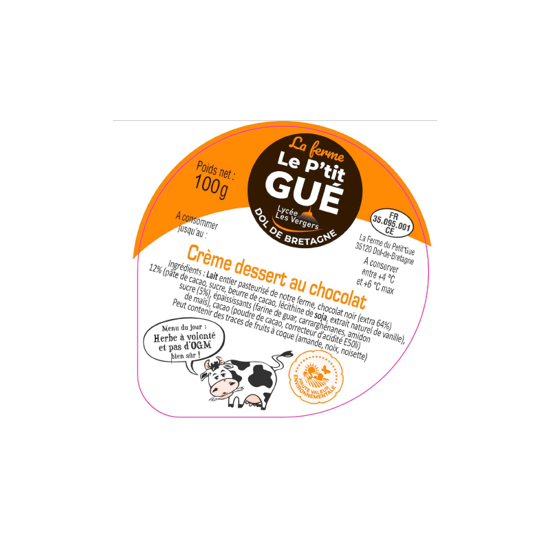 Opercule P'tit Gué 68.3 ALU Chocolat - 3cl