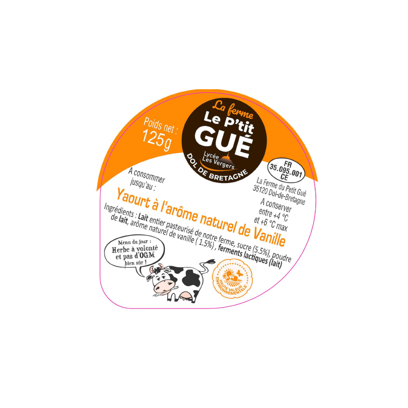 Opercule P'tit Gué 68.3 ALU Vanille - 3cl
