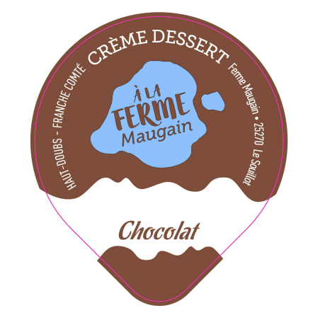 Opercules MAUGAIN 2 68.3 ALU Dessert Chocolat - 3cl
