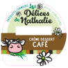 Opercule DELICES DE NATHALIE 68.3 ALU Crème Café ssOGM sc.PP/PS/PET
