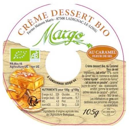 Opercule MARGO caramel 68 5cl