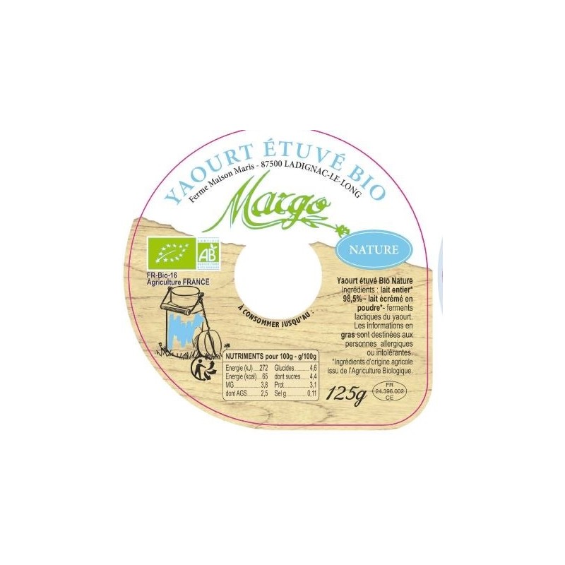 Opercule MARGO nature 68 5cl (5 coul)