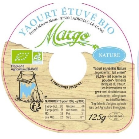 Opercule MARGO nature 68 5cl (5 coul)