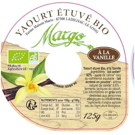 Opercule MARGO vanille 68 5cl